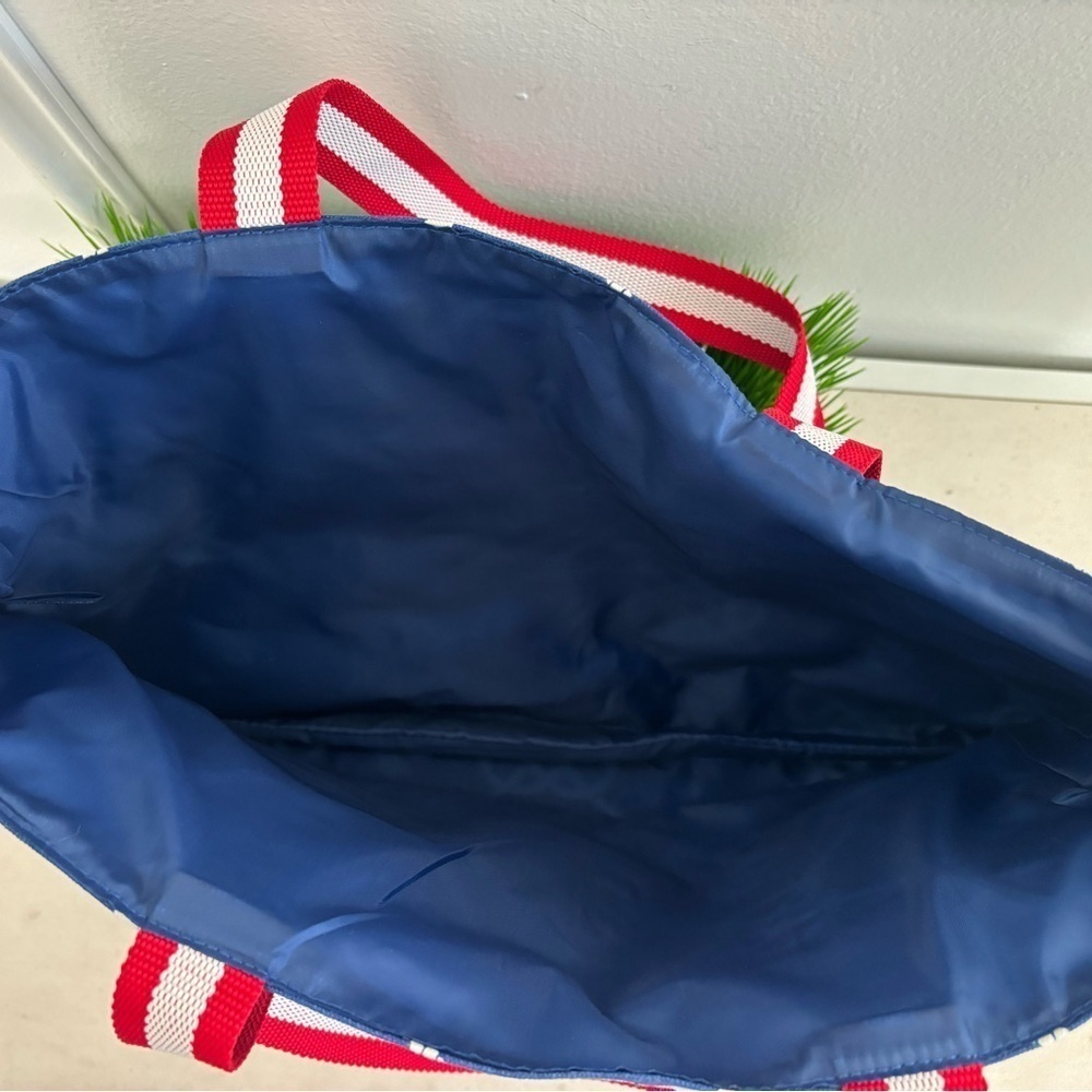 Estee Lauder Tote Bag Beach Blue White Knots Rope Nautical Brand New - Picture 8 of 11